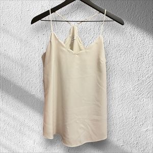 J. Crew Factory White Sleeveless Blouse